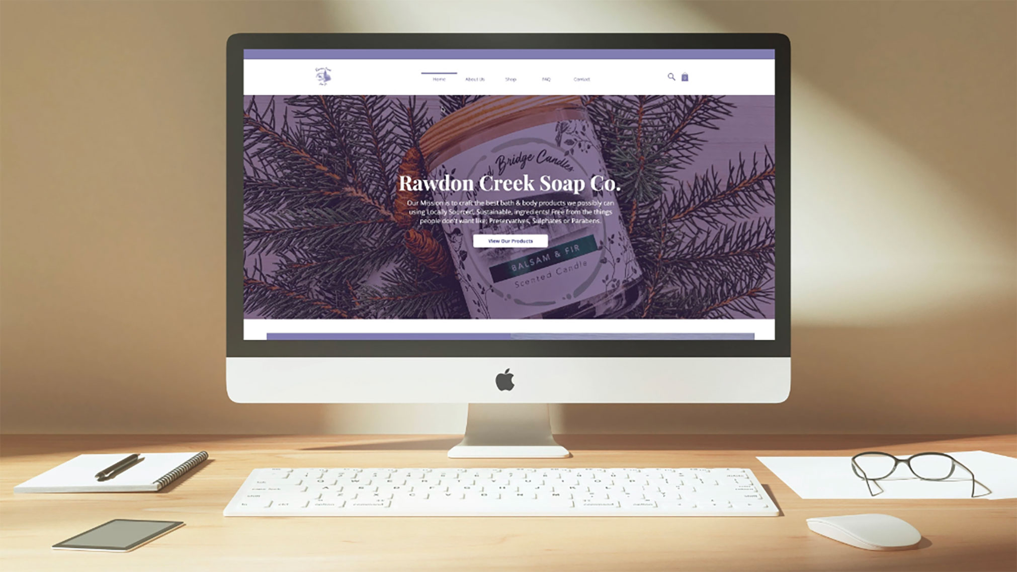 This project features Rawdon Creek Soap Co. A small business located in Stirling Rawdon. This collaboration piece entailed a rebrand and redesign of Rawdon Creek's website and logo. Within the first week of release, their website created a return of investment and generated extra un-tapped income. Targeting Rawdon Creeks' audience by design choices such as colour and imagery and making the website more accessible is benefiting the customer and organization with the business owners.
